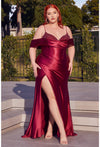 **Cinderella Divine's Enchanting Plus Gown: Shimmer in Satin and Jewels**