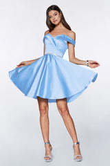 Cinderella Divine's Enchanting Satin Cocktail Dress: Radiate Confidence and Capture Hearts