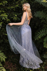 **Cinderella Divine: Shimmering Glitter Tulle Evening Gown for Unforgettable Occasions**