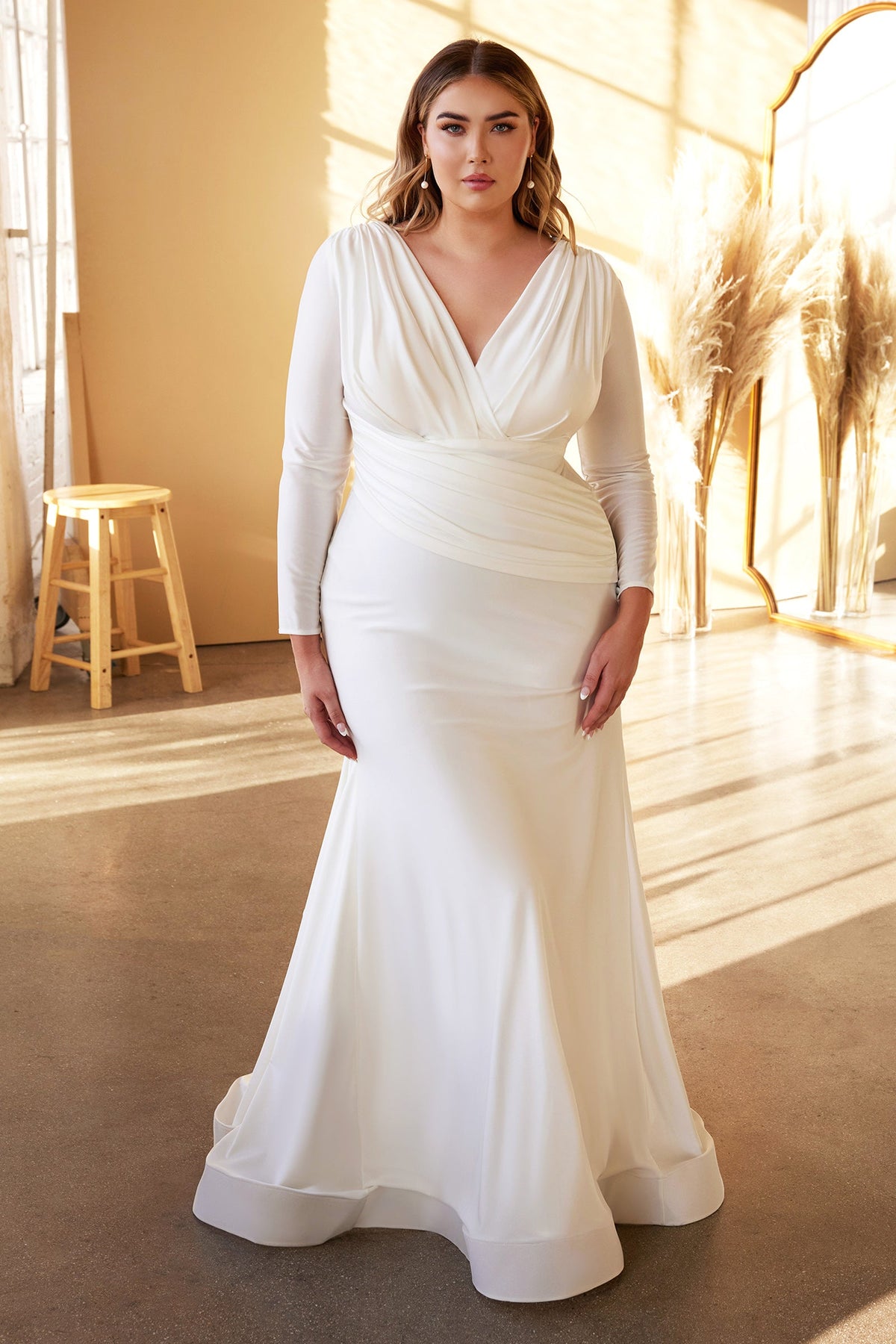 Cinderella Divine's Enchanting Bridal Gown: Embrace Your Curves with Grace