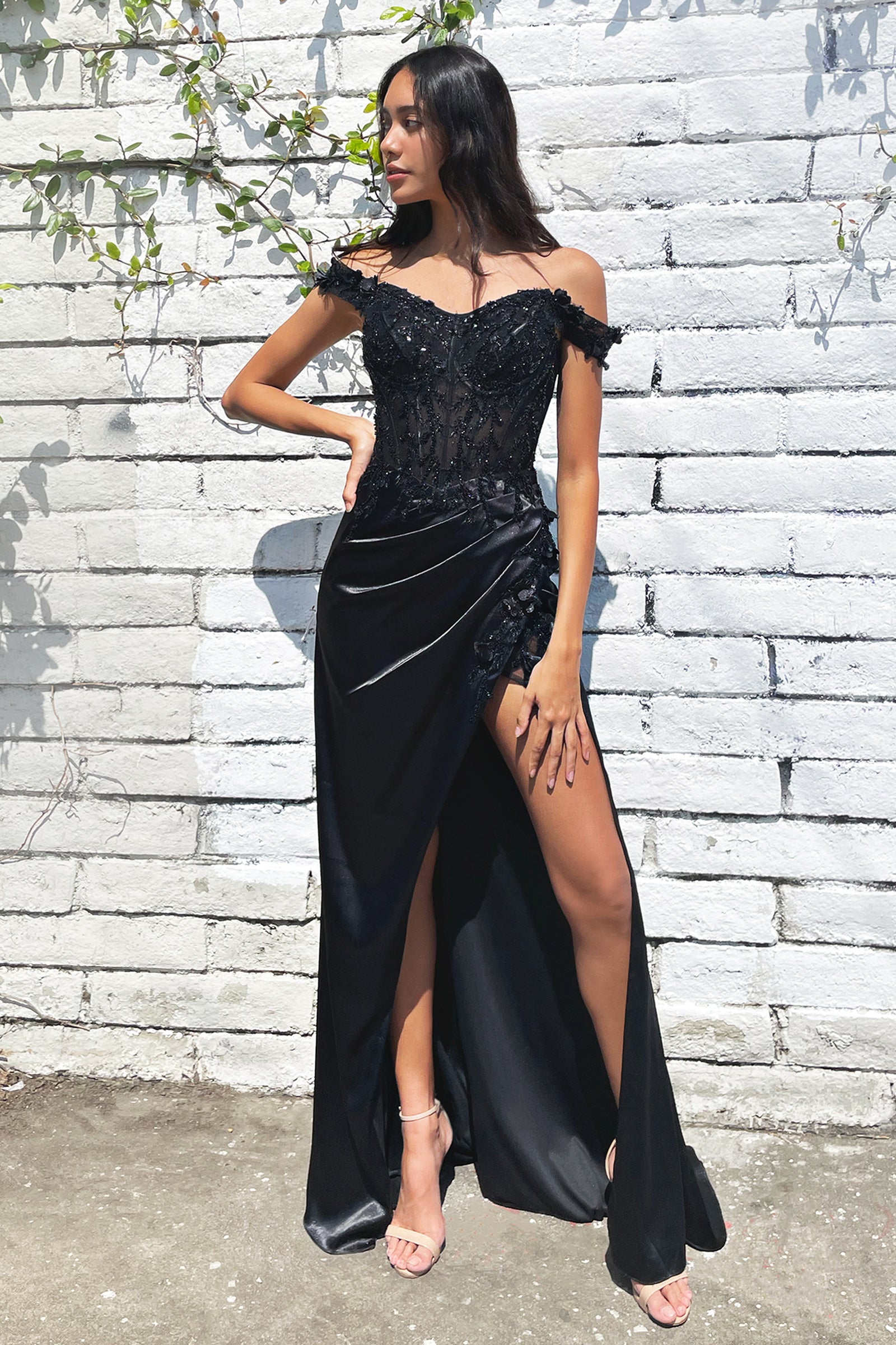 **Cinderella Divine's Enchanting Gown: A Symphony of Lace and Beads**