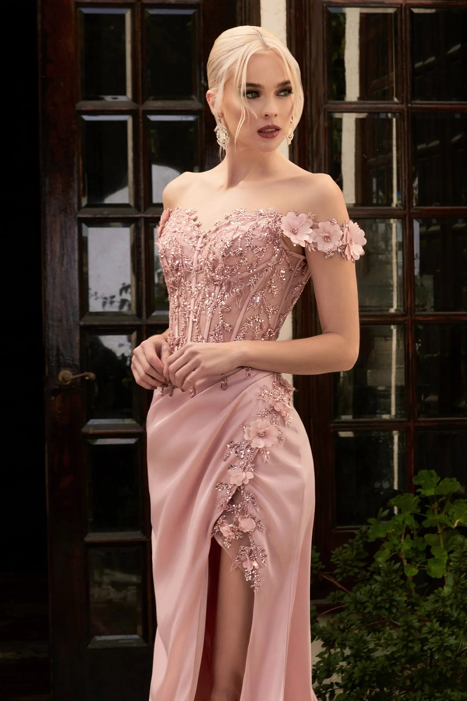 **Cinderella Divine's Enchanting Gown: A Symphony of Lace and Beads**
