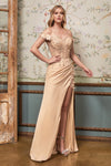 Embrace Ethereal Elegance with Cinderella Divine's CD0186 Gown
