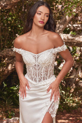 **Enchanting Cinderella Divine Gown: Off-the-Shoulder Elegance for Your Special Night**