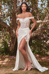 **Cinderella Divine's Enchanting Off-the-Shoulder Gown: Embrace Sophistication and Allure**