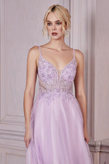 **Captivating Shimmer: Cinderella Divine's Enchanting Evening Gown for Women**