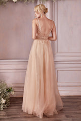 Cinderella Divine: Enchanted Floral Lace A-Line Gown for Prom, Bridesmaids, and Mothers of the Bride