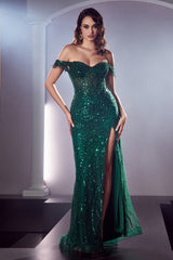 Captivating Elegance: Cinderella Divine CD0203 Sequin-Embellished Masterpiece