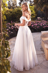 Cinderella Divine Bridal: Shimmering Glitter Wedding Dress for a Magical Moment