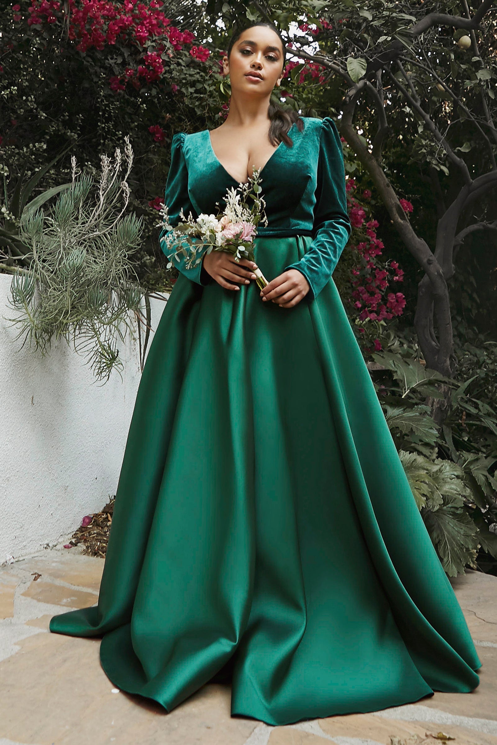 Cinderella Divine CD226: Velvet Diva Gown for Enchanting Occasions