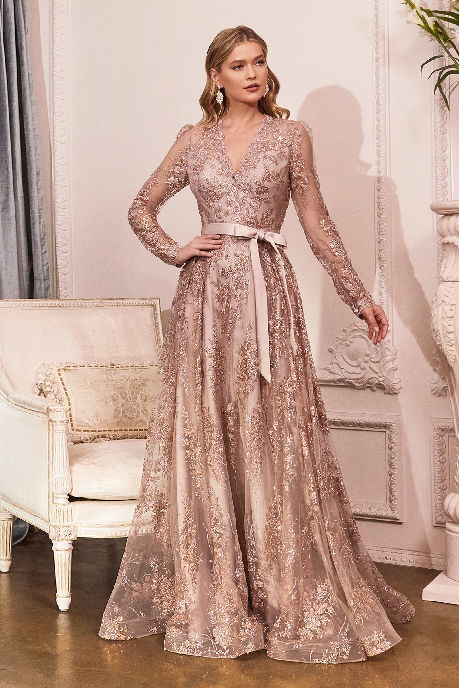 **Cinderella Divine's Enchanting Embroidered Gown: Captivating Elegance for Unforgettable Occasions**