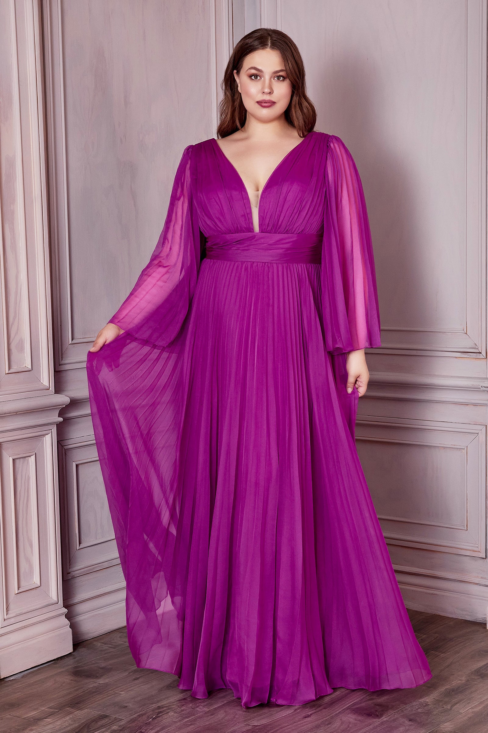 **Cinderella Divine's Enchanted Pleated Gown: Romantic Elegance for Special Occasions**