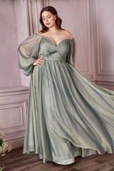 Enchanting Gossamer Elegance: Cinderella Divine's Captivating Gown for Special Occasions