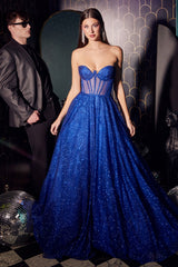 **Shimmering Elegance: Cinderella Divine's Ethereal Prom Gown**