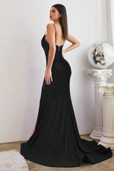 **Cinderella Divine CD888: A Ruffle and Jewel Embellished Gown for Enchanting Evenings**