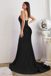 Enchanting Cinderella Divine Gown: Shimmering Ruching, Dazzling Neckline