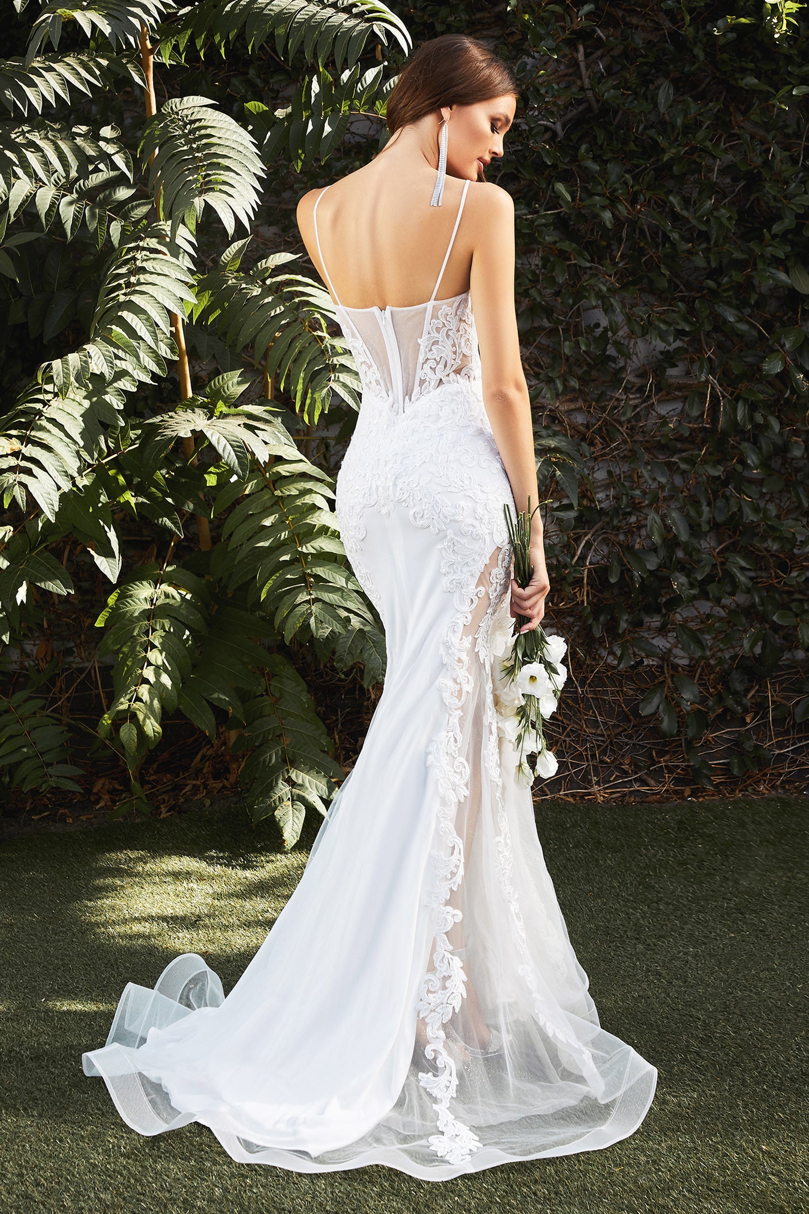 Embroidered Enchantment: Cinderella Divine's CD937W Gown for Unforgettable Occasions
