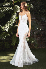 **Cinderella Divine: Embroidered Mermaid Gown for Unforgettable Occasions**