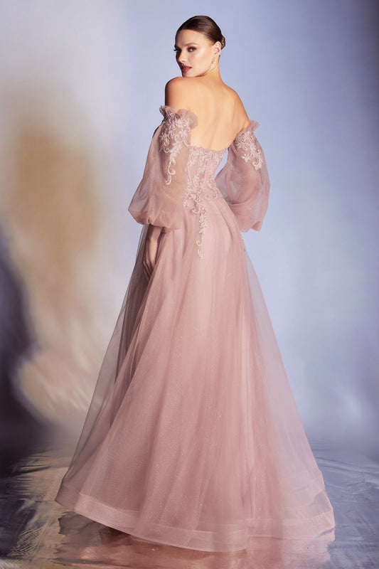 Cinderella Divine CD948: Embroidered Enchantment for Your Special Day