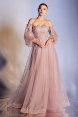 Cinderella Divine CD948: Embroidered Enchantment for Your Special Day