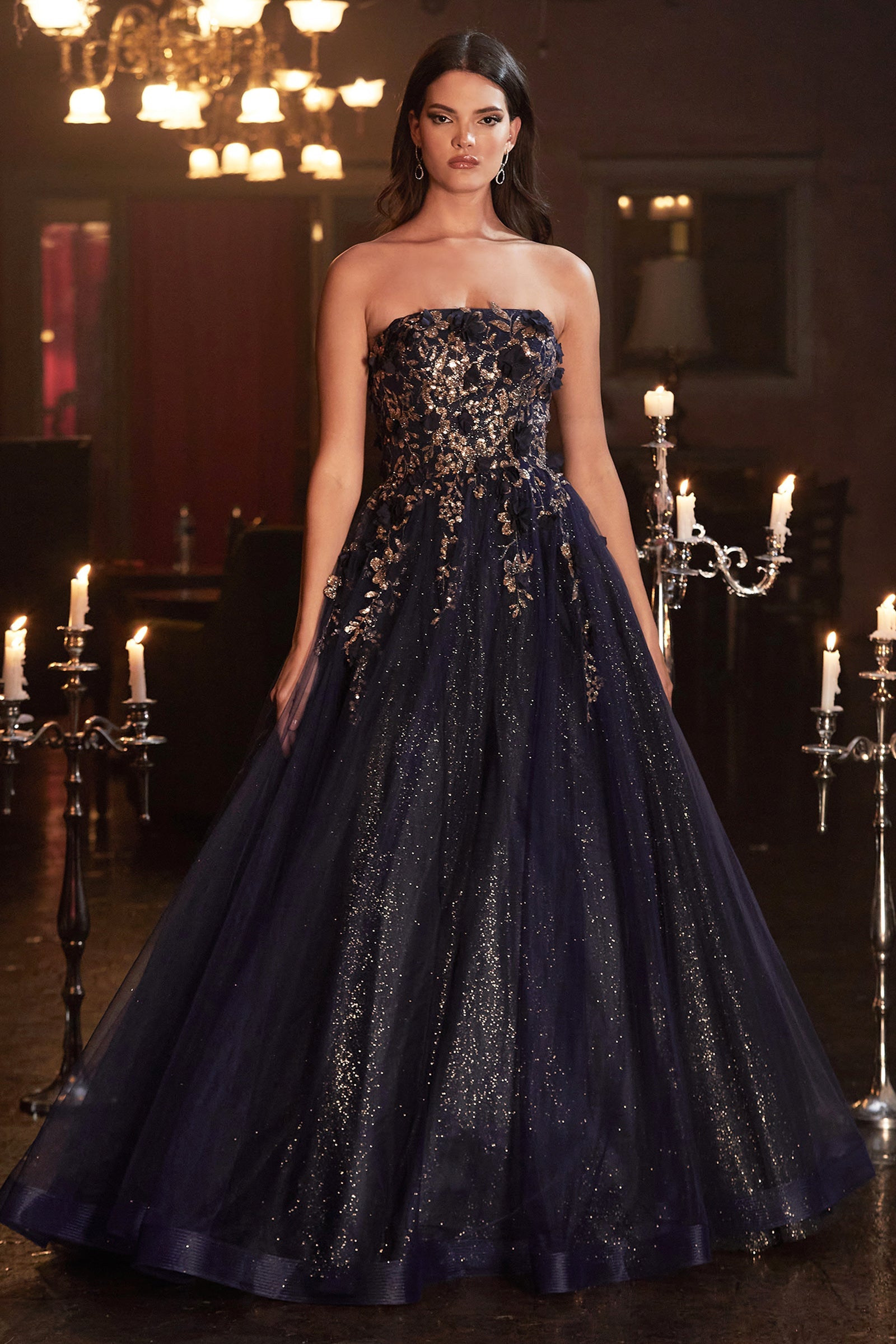 **Cinderella Divine's Enchanted Floral Lace Ballgown: A Vision of Elegance for Unforgettable Occasions**