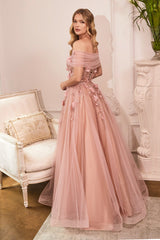 Enchanted Elegance: Cinderella Divine's Shimmering CD955 Ballgown