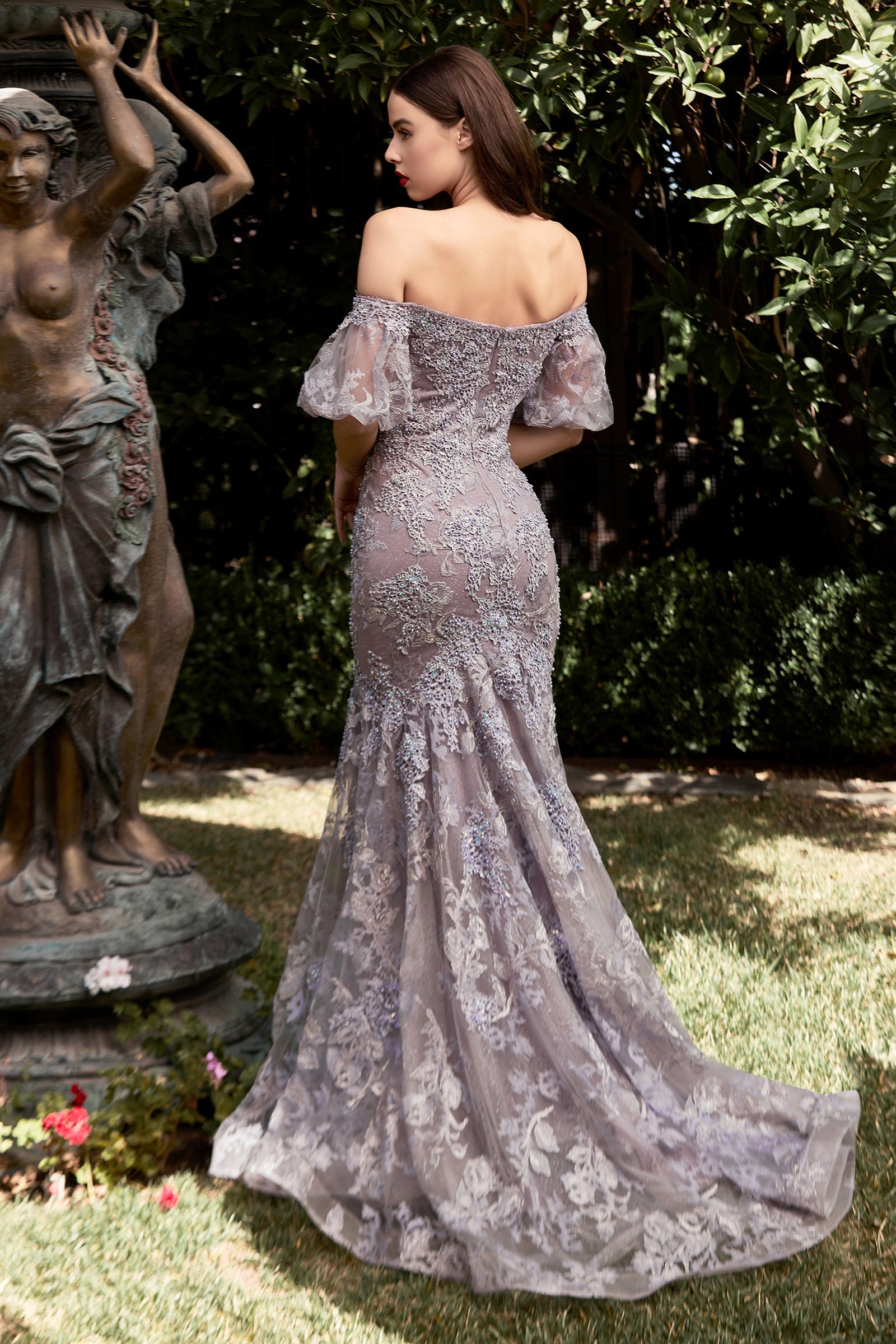 Enchanting Off-the-Shoulder Dress by Cinderella Divine: CD959