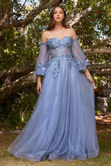 Enchanted Floral Prom Dress by Cinderella Divine: A Dreamy Silhouette for Special Occasions