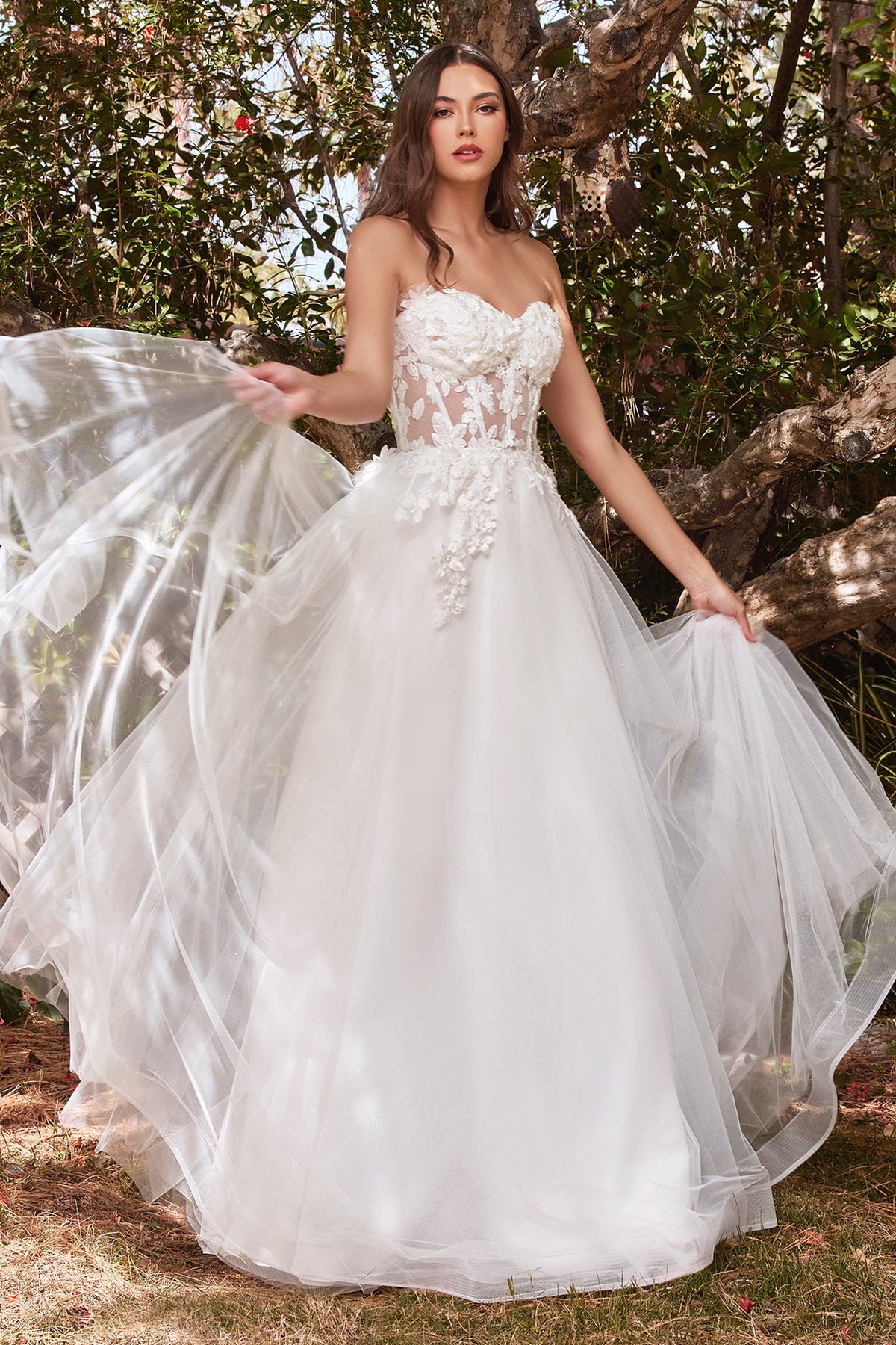 Enchanting Lace and Tulle Wedding Gown by Cinderella Divine