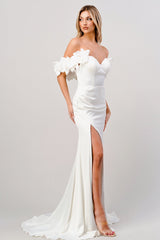 **Cinderella Divine's Enchanting Off-the-Shoulder Gown: Embrace Ethereal Elegance**