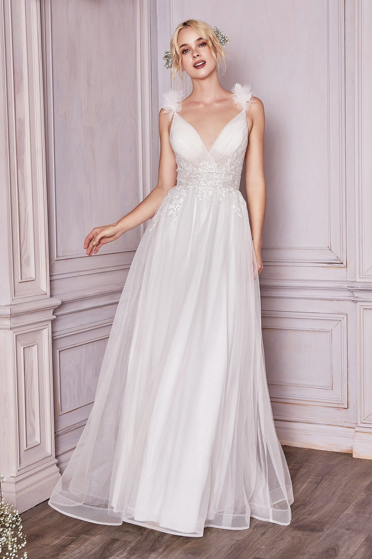 Cinderella Divine CD971W: Sheer Elegance for Your Enchanting Day