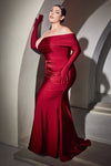 **Cinderella Divine: Embrace Confidence and Glamour in the CD979C Plus Size Fitted Long Dress**