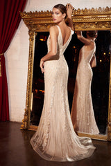 Enchanting Elegance: Cinderella Divine's CD981 Mermaid Gown for Unforgettable Moments