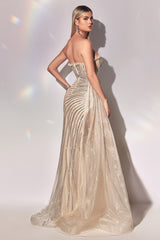 Sparkling Elegance: Cinderella Divine's CD991 Gown for Women