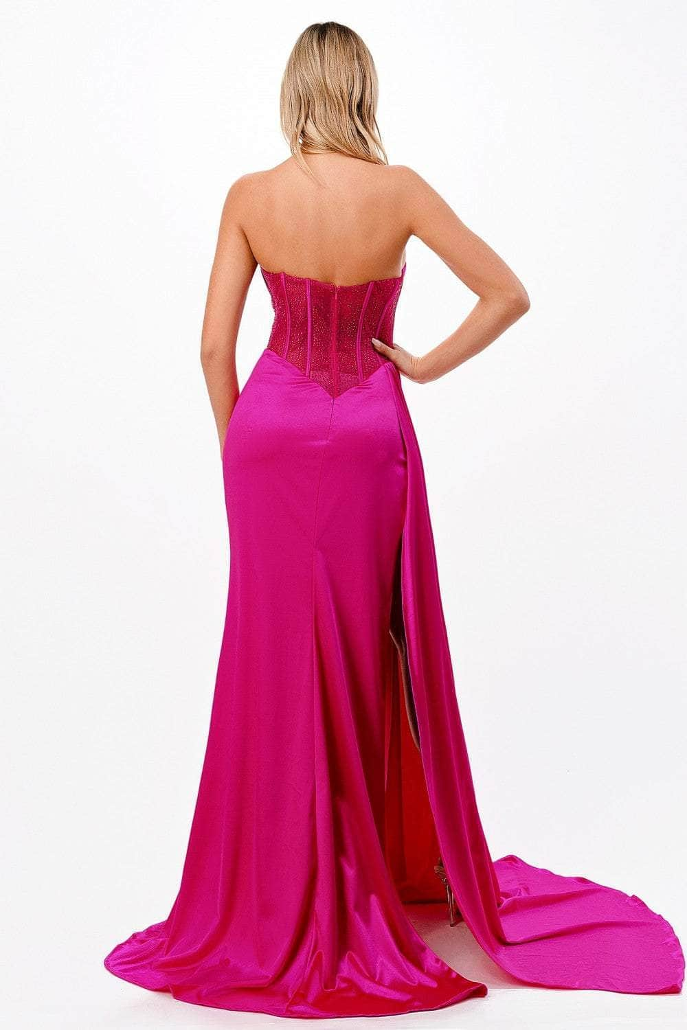 Cinderella Divine: Enchanting Strapless Gown for Prom, Bridesmaids, and Mother of the Bride