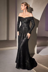 Captivating Sequins and Enchanting Silhouette: Cinderella Divine CH135 for Unforgettable Occasions