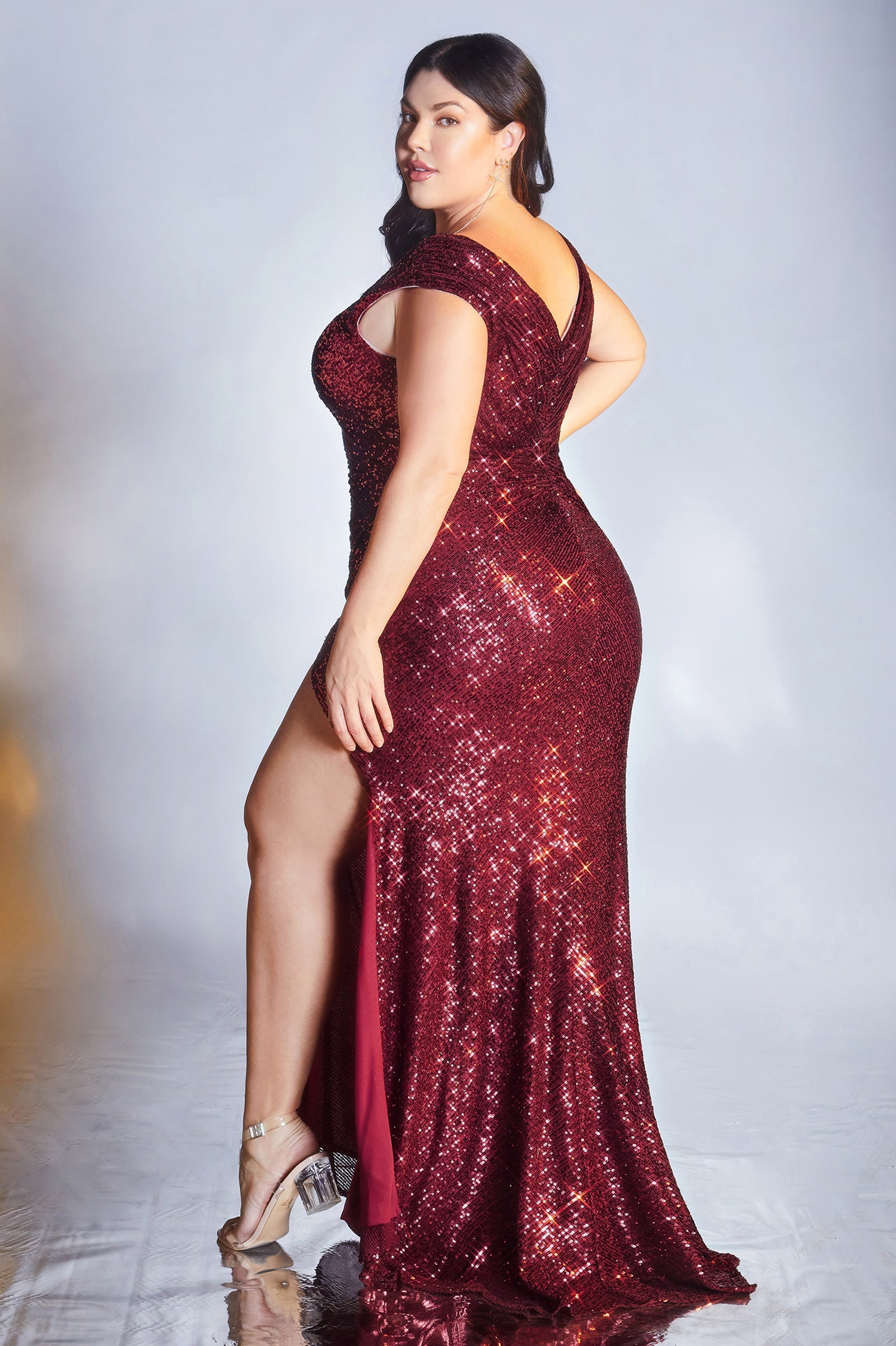 **Cinderella Divine: Dazzle in the CH198C Plus Size Gown**