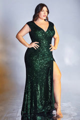 Cinderella Divine: Shimmering Sequin Gown for Captivating Occasions