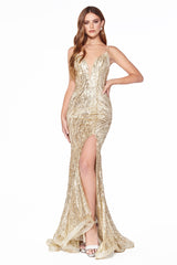 Shimmering Allure: Cinderella Divine's Enchanting Mermaid Gown for Unforgettable Nights