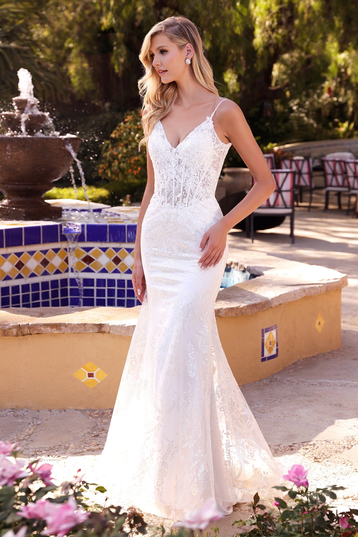 Cinderella Divine's Ethereal Lace Gown: A Dream for Weddings and Formal Occasions