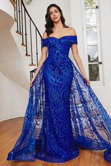 Unveil Your Radiance: Cinderella Divine's Shimmering Mermaid Gown for Unforgettable Occasions (J836)