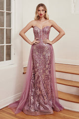 Entice Your Inner Cinderella: Shimmering Sequined Mermaid Prom Gown by Cinderella Divine