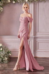 **Cinderella Divine KV1057: Enchanting Off-the-Shoulder Trumpet Gown for Unforgettable Moments**
