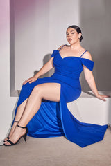 Cinderella Divine's Captivating Gown for Curvy Women: KV1057C