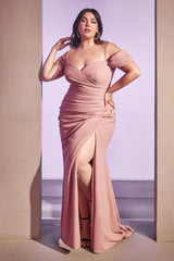 Cinderella Divine's Captivating Gown for Curvy Women: KV1057C