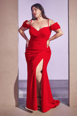 Cinderella Divine's Captivating Gown for Curvy Women: KV1057C