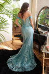 Cinderella Divine OC014: Enchanting Lace and Shimmering Evening Gown