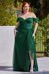 Shimmering Enchantment: Cinderella Divine's Captivating CD878C Gown