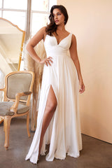 **Cinderella Divine's Enchanting Empire Waist Gown: A Timeless Masterpiece for Your Special Day**