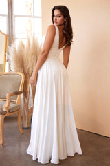 **Cinderella Divine's Enchanting Empire Waist Gown: A Timeless Masterpiece for Your Special Day**